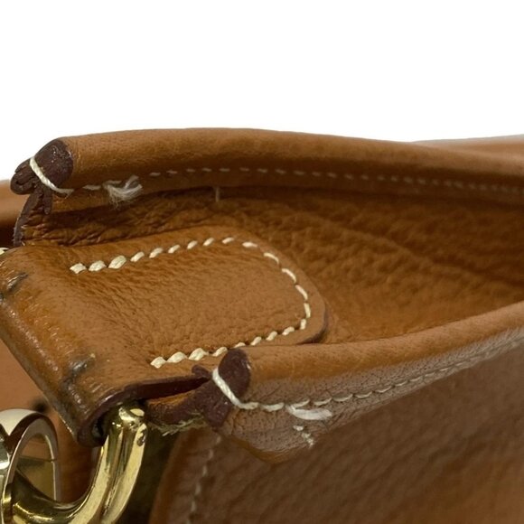 Auth HERMES Evelyne GM Brown Togo Square C Shoulder Bag - Picture 10 of 15